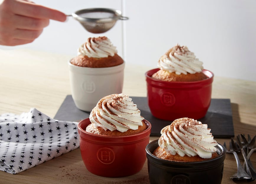 Emile Henry Kokilice 10 cm crne 2 kom.