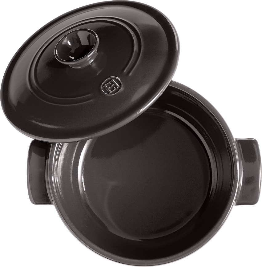 Emile Henry Cocotte en céramique, 2,5 L, noire
