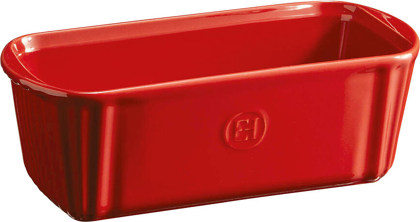 Emile Henry Moule à Cake, 11 x 24 cm, rouge