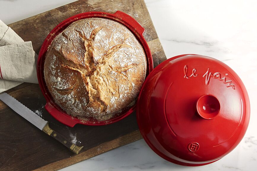 Emile Henry Moule à Pain rond, 2,5 L, rouge