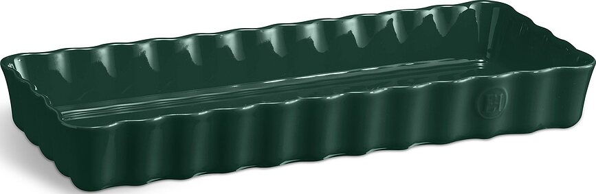 Emile Henry Moule à Tarte 15 x 36 cm, céramique, vert