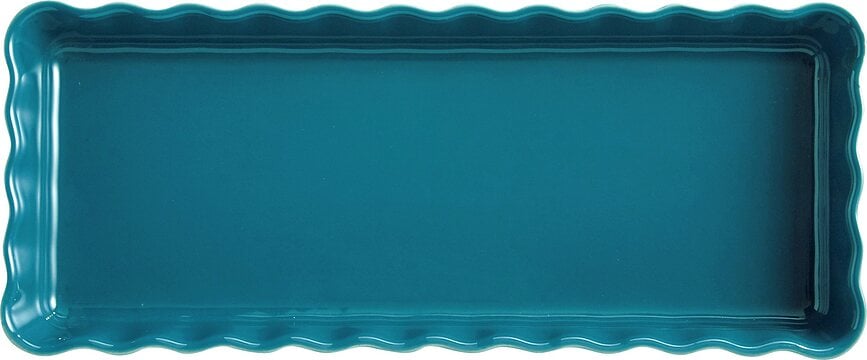 Emile Henry Moule à Tarte 15 x 36 cm, rouge, en céramique