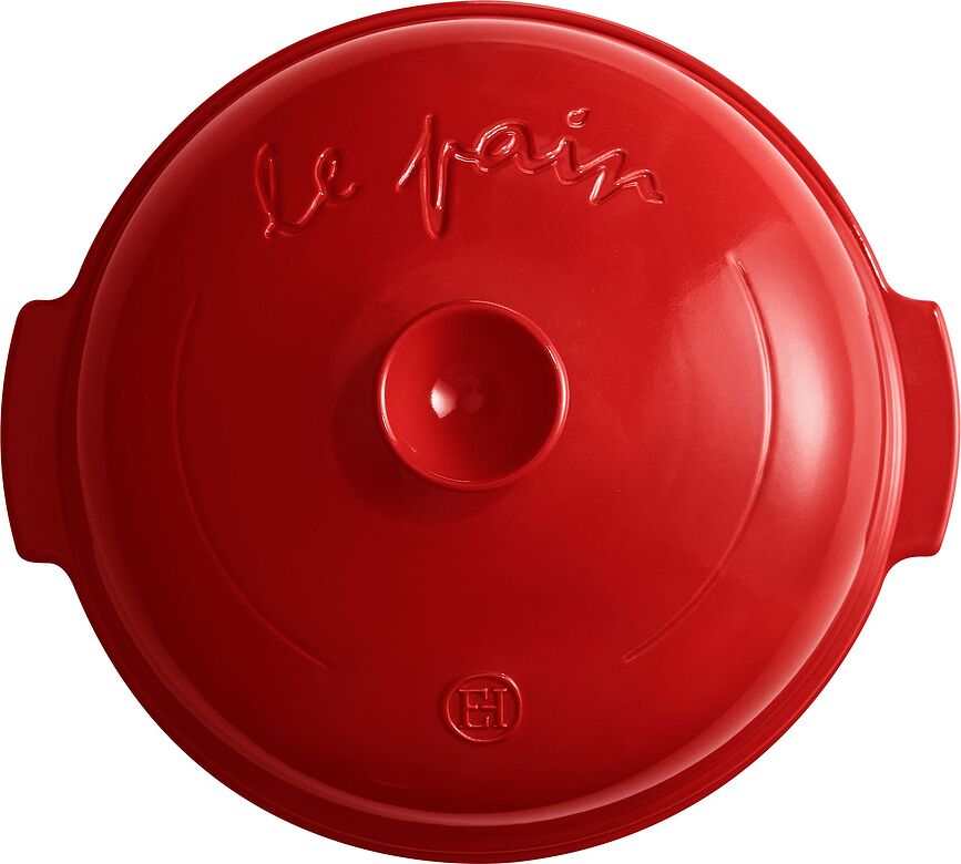 Emile Henry Pekač za kruh okrogel, 2,5 l, rdeč