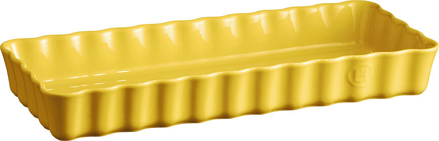 Emile Henry Φόρμα για Τάρτα, 15 x 36 cm, κεραμική, κίτρινη