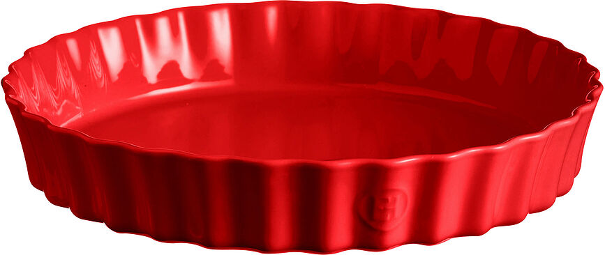 Emile Henry Φόρμα για Τάρτα βαθιά, 32 εκ., κεραμική, κόκκινη
