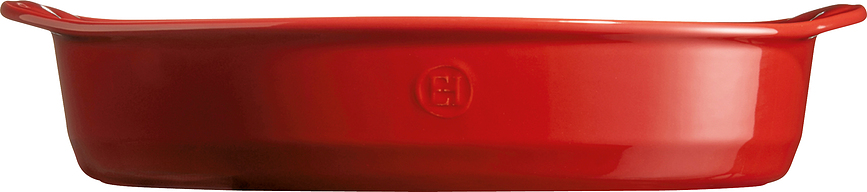 Emile Henry Plat à Four ovale, 26 x 41 cm, crème