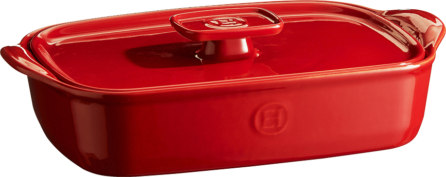 Emile Henry Poklopac za posudu za pečenje 23,5 x 36,5 cm crveni
