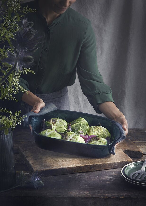 Emile Henry Vatrostalna Posuda 14,5 x 22 cm bijela