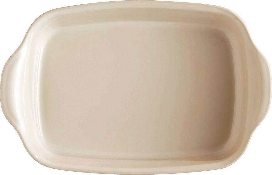 Emile Henry Vatrostalna Posuda 19 x 30 cm kremasta