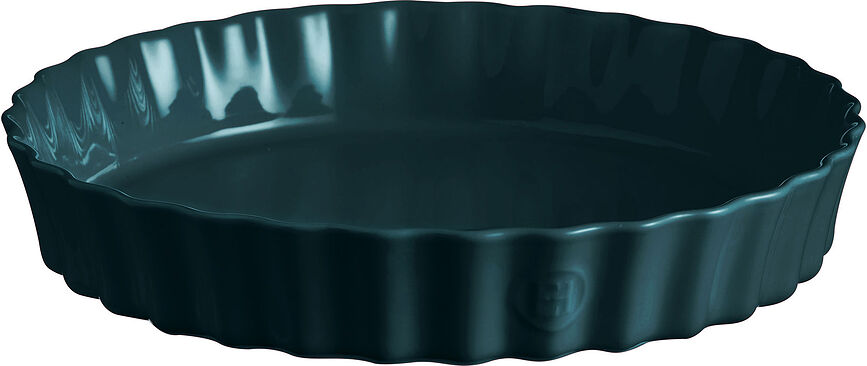 Emile Henry Posuda za Tart duboka 32 cm keramička grafitna