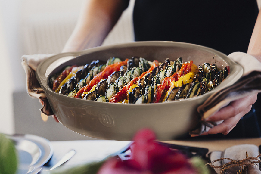 Emile Henry Πυρίμαχο Σκεύος οβάλ, 17,5 x 24 εκ., κρεμ