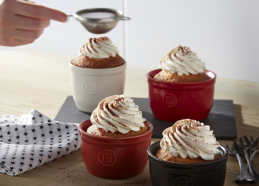 Emile Henry Ramequins 10 cm, noirs, Lot de 2