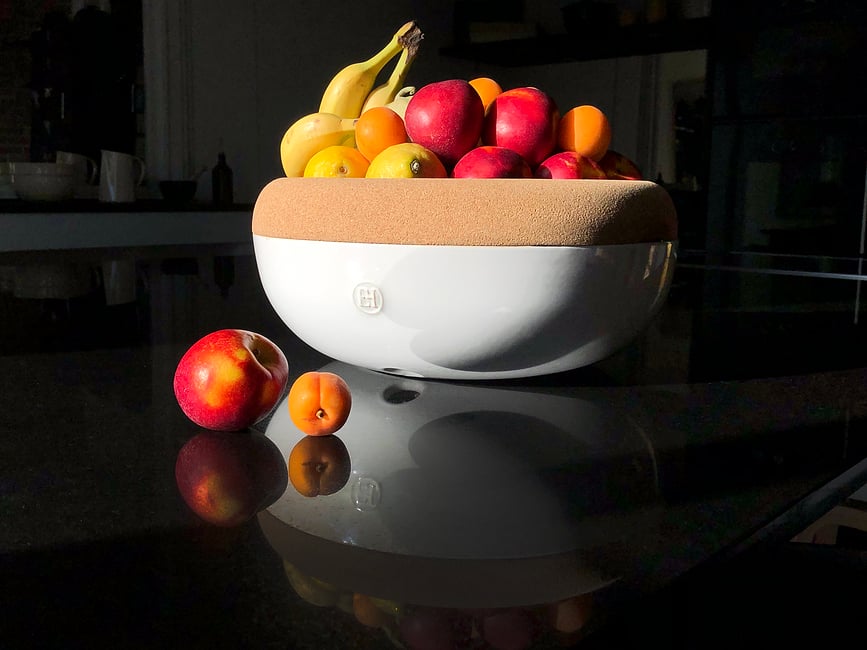 Emile Henry Saladier 36 cm, crème, en céramique