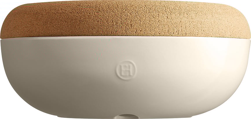 Emile Henry Saladier 36 cm, crème, en céramique