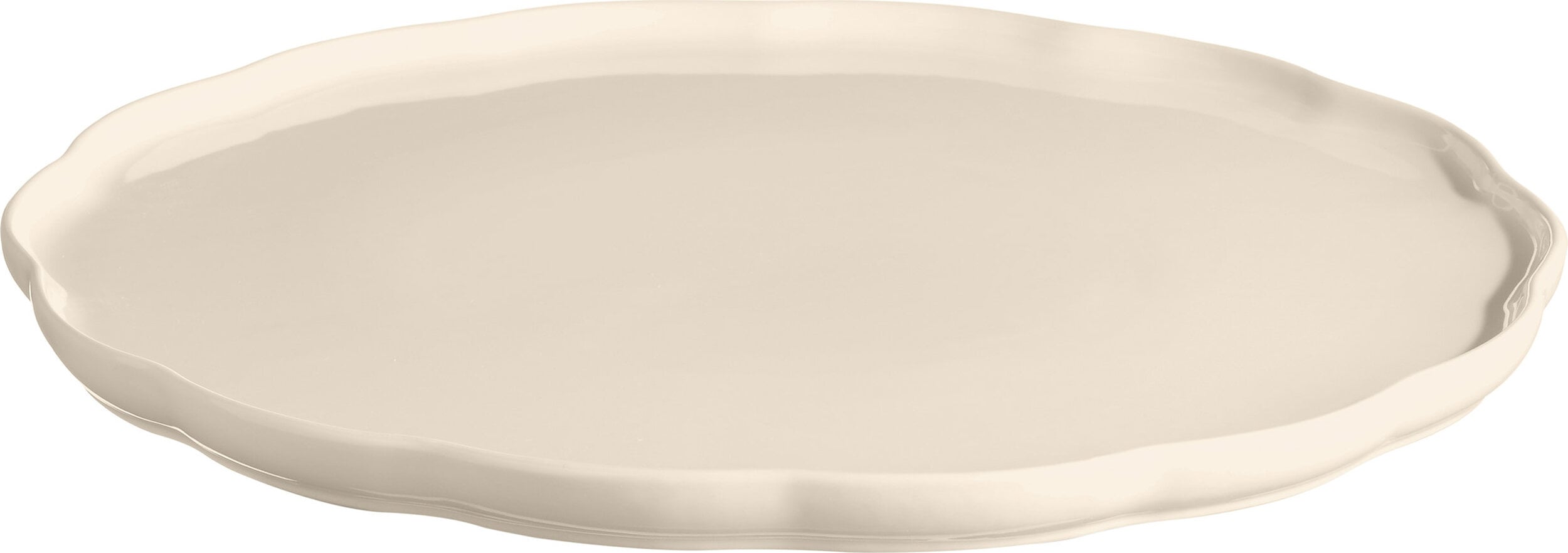 Emile Henry Servierplatte 31 cm, beige