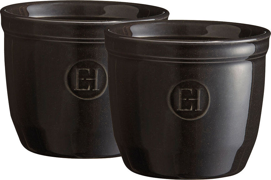 Emile Henry szuflé forma 8 cm, fekete, 2 db