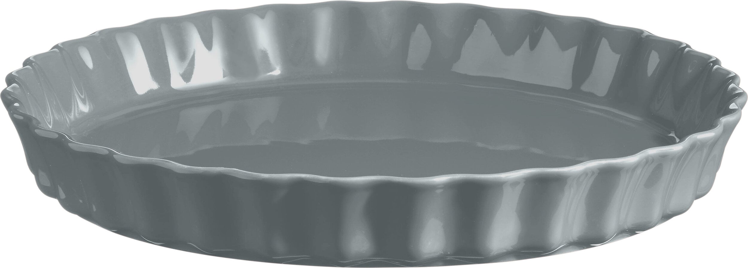 Emile Henry Tarteform Keramik 28 cm, grau