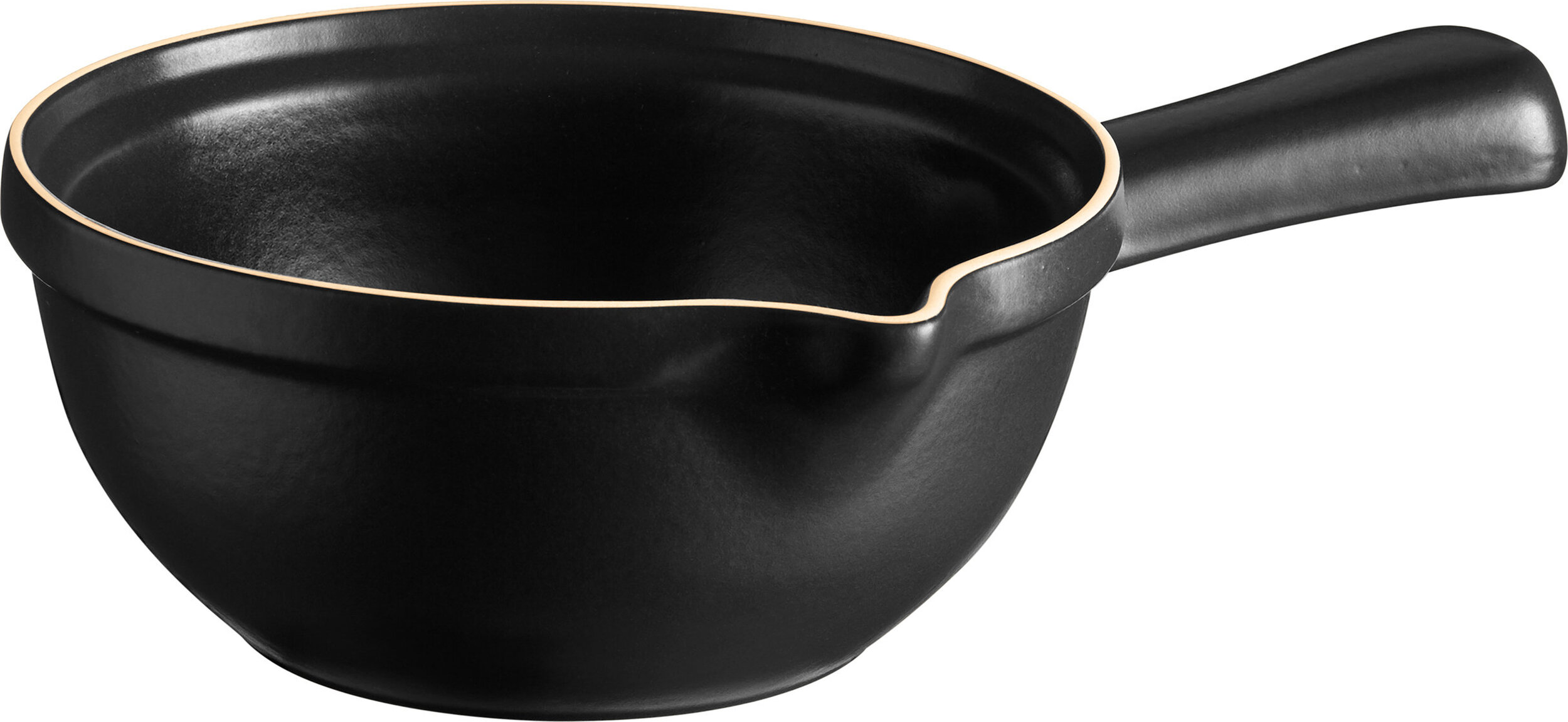 Töpfe + Kasserollen Emile Henry Tiefe Grillpfanne 1, 1 L, Schwarz