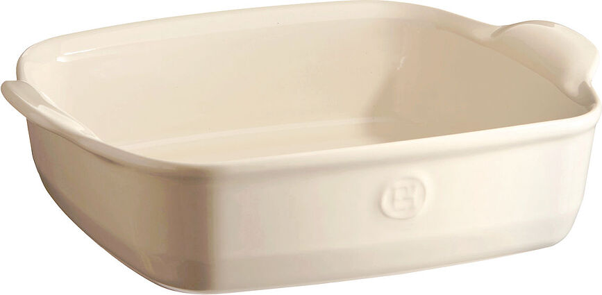 Emile Henry Vatrostalna Posuda kvadratna 24 cm krem
