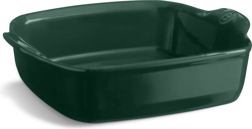 Emile Henry Vatrostalna Posuda kvadratna 24 cm zelena