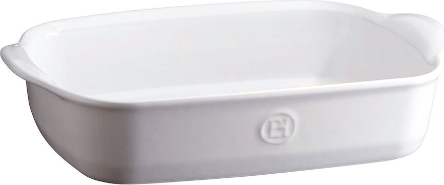 Fuente de Horno Emile Henry, 19 x 30 cm, blanca