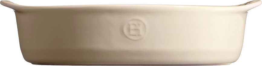 Fuente de Horno ovalada Emile Henry, 17,5 x 24 cm, crema