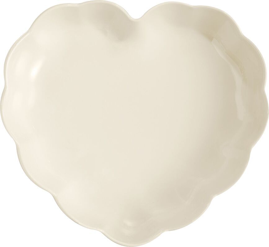 Madeleine Plat à Four, motif cœur rose