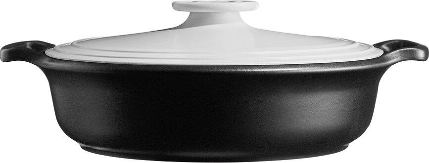 Oală ceramică Sublime+ 4 l cu capac negru