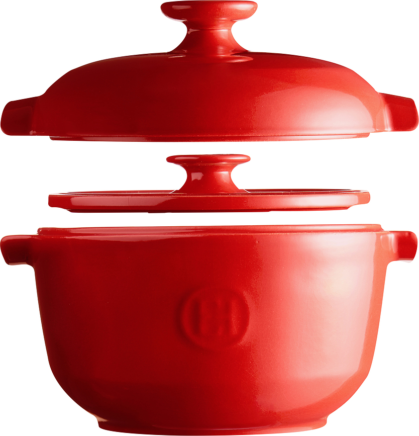 Olla para Arroz Emile Henry, de cerámica, rojo