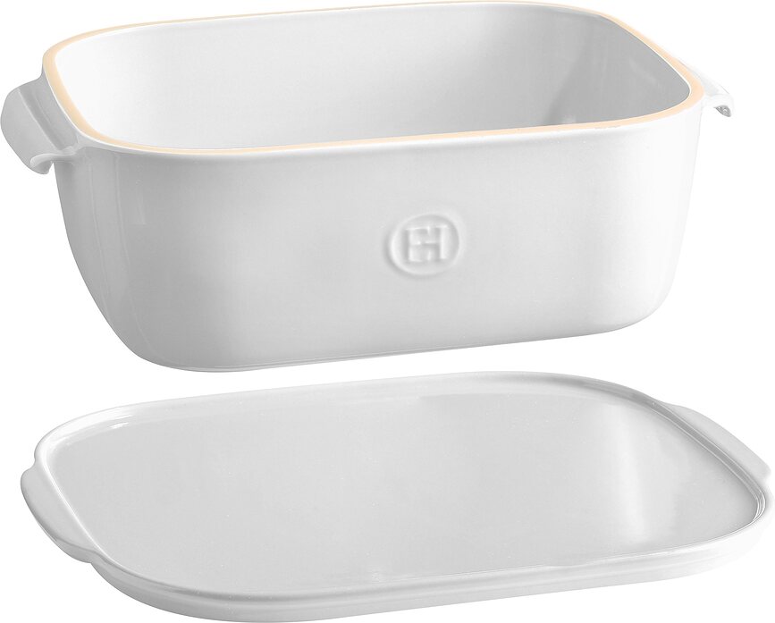 Quesera para conservación y servicio de queso Emile Henry, roja