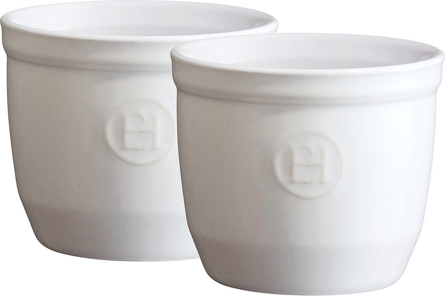 Ramequines Emile Henry, 8 cm, blancos, Pack de 2 unidades