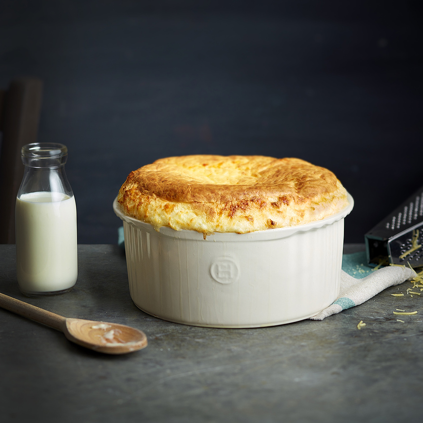 Recipiente para Soufflé Emile Henry, 2,45 L, rojo