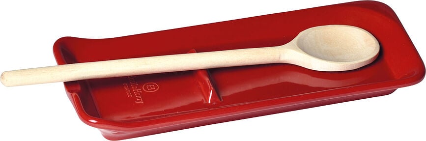 Soporte para Cuchara Emile Henry, cerámica, rojo
