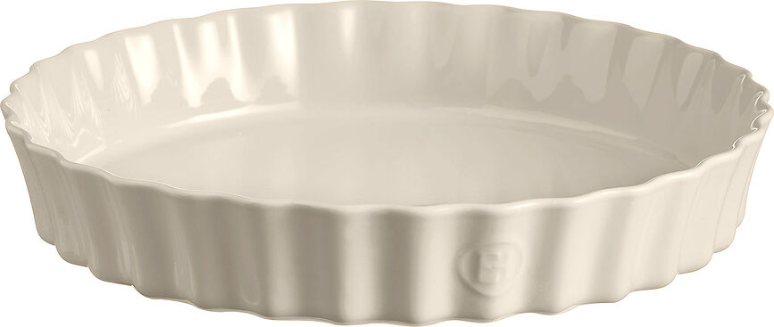 Stampo per crostata Emile Henry profondo in ceramica 32 cm color crema
