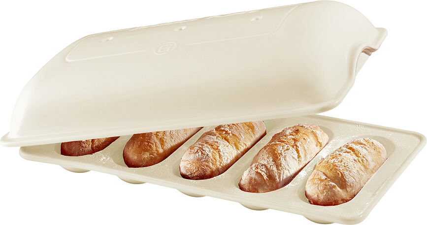Stampo per mini baguette Emile Henry crema
