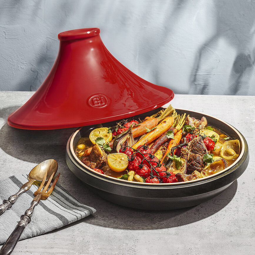 Tagine trauks Delight 4 l, sarkans-melns