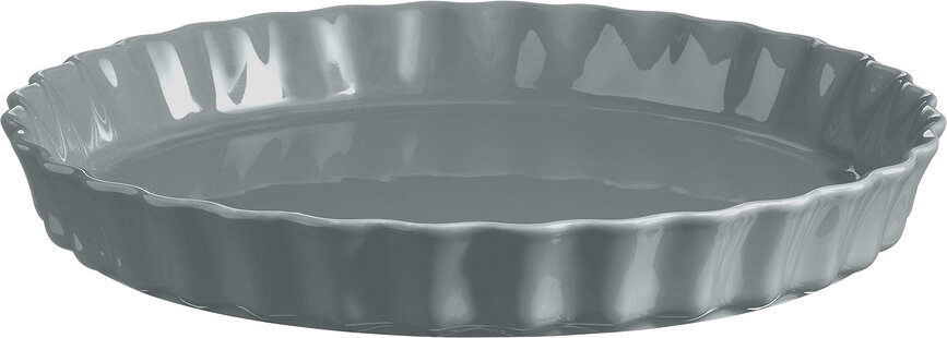 Teglia per crostate in ceramica Emile Henry 28 cm, grigia