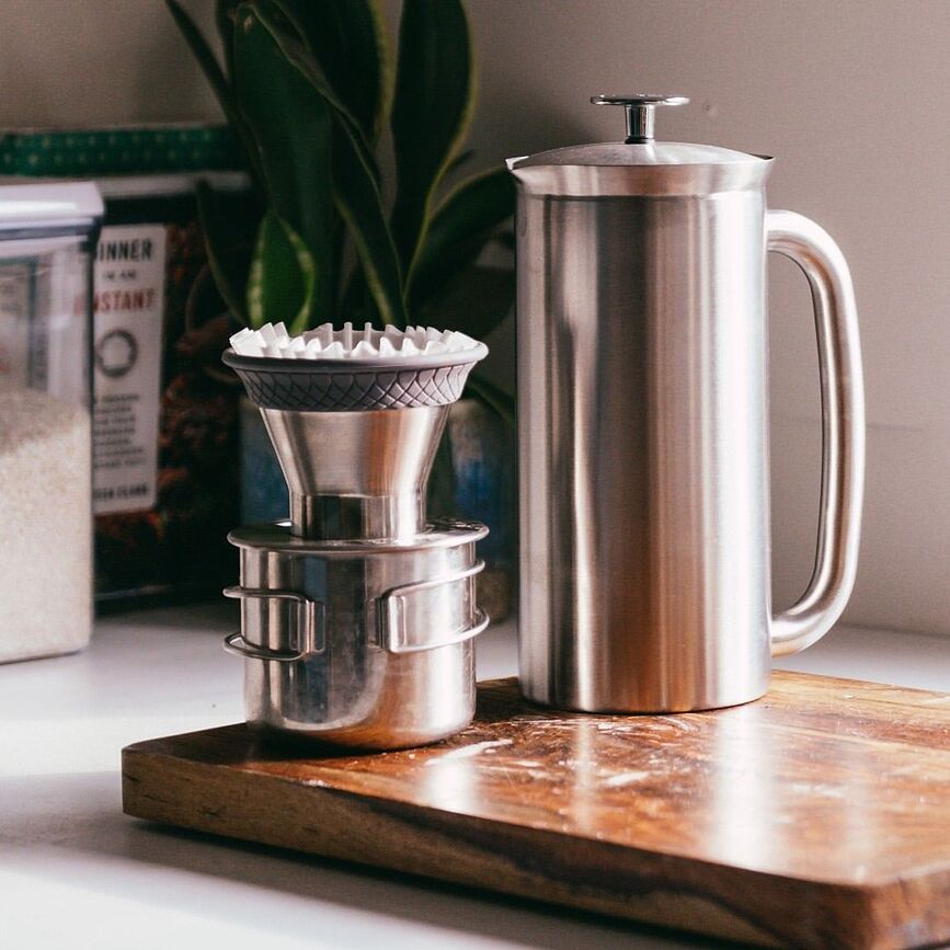 Cafetera de Émbolo de acero inoxidable Espro P7, 950 ml, pulida