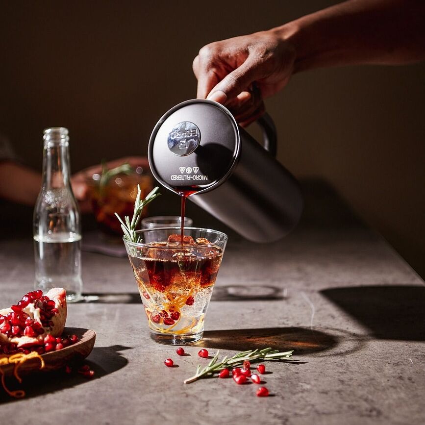 Cafetera de Émbolo de acero inoxidable Espro P7, 950 ml, pulida