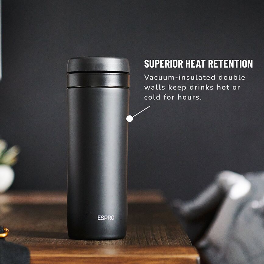 Espro Travel P1 Preša za kavu putna crna