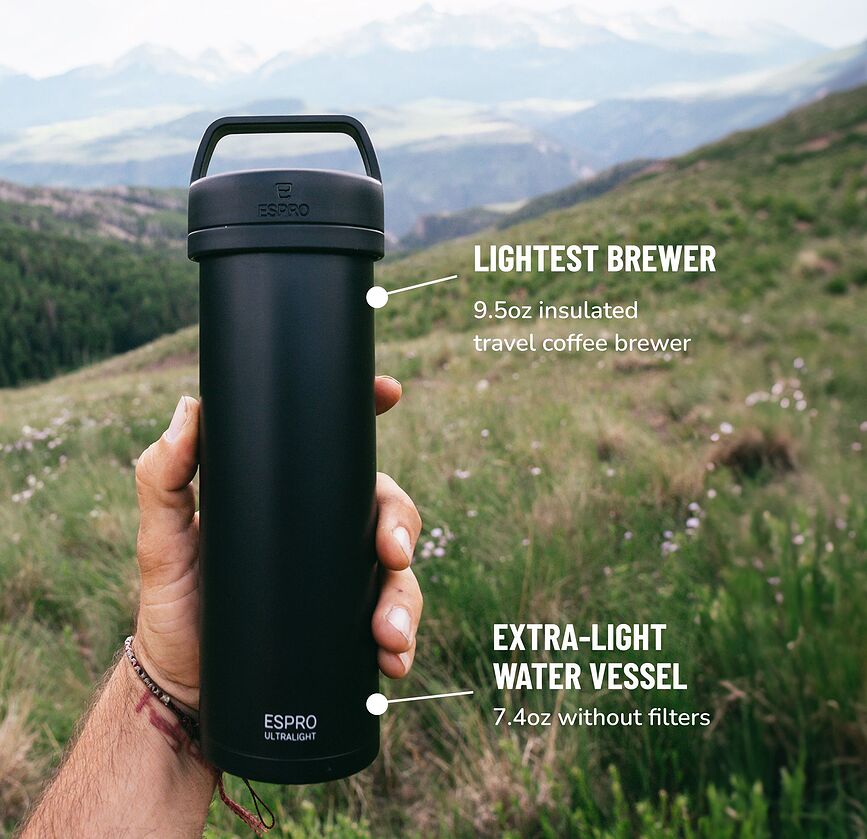 Espro Ultralight P0 Aparat za kavo, potovalni, bel