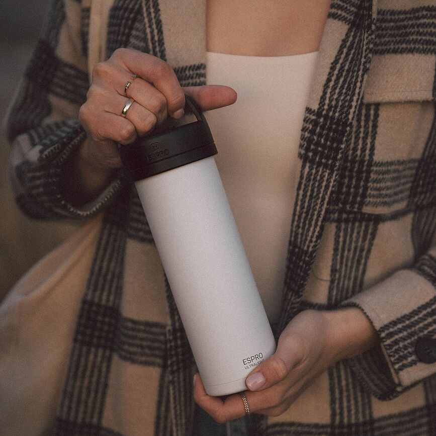 Espro Ultralight P0 Παρασκευαστής Καφέ φορητός, λευκός