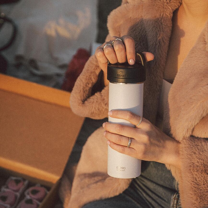 Espro Ultralight P0 Παρασκευαστής Καφέ φορητός, λευκός