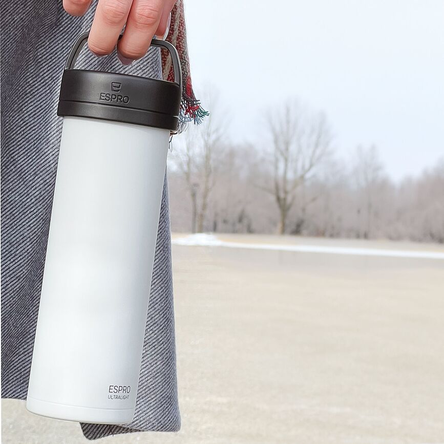 Espro Ultralight P0 Presse Française de voyage, acier brossé