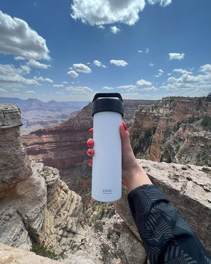 Espro Ultralight P0 Presse Française de voyage, acier brossé