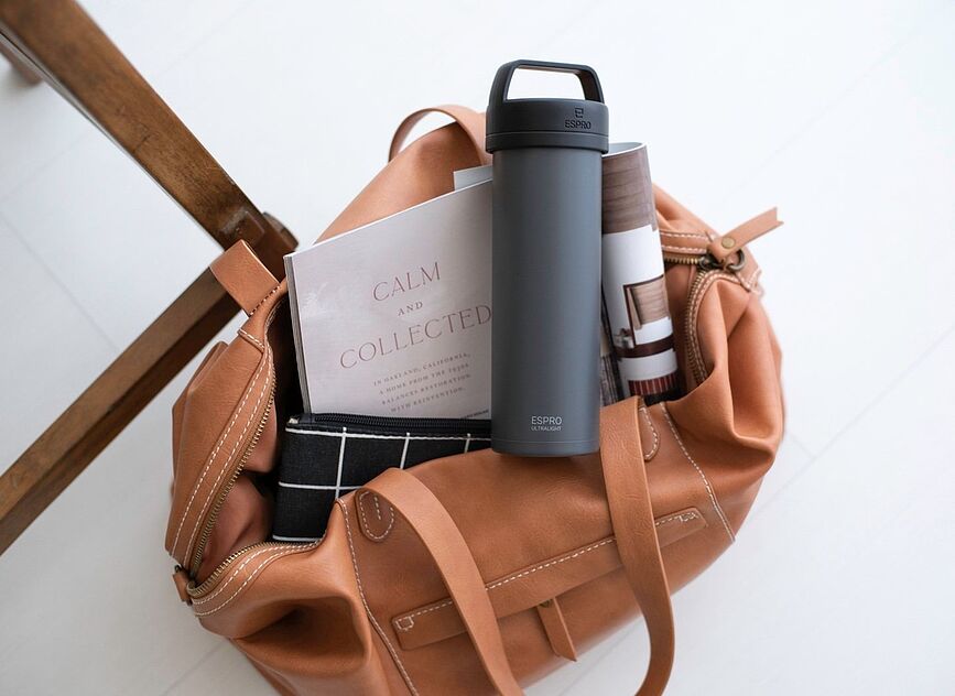 Espro Ultralight P0 Presse Française de voyage, acier brossé