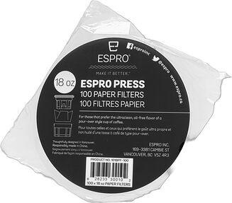 Papīra filtri kafijas pagatavošanai Espro 100 gab.