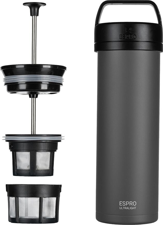 Заварник для кави туристичний Espro Ultralight P0, сірий