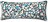 Aleste Dekoratives Kissen 40 x 90 cm grün-blau