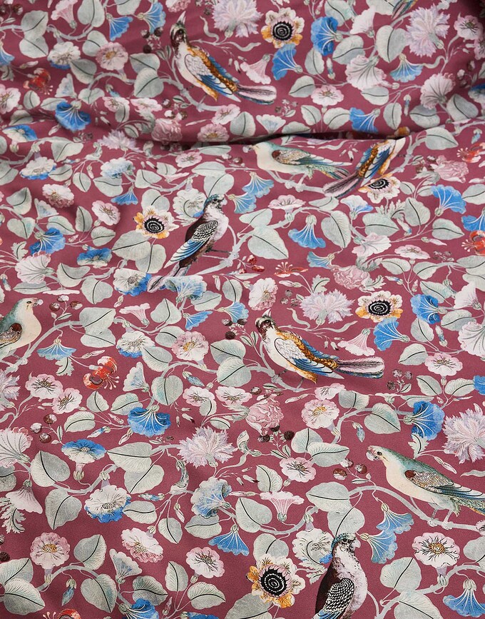 Aleste Parure de Lit fermeture éclair, 140 x 200 cm, rouge, Taie d'oreiller 70 x 90 cm, Set 2 pièces